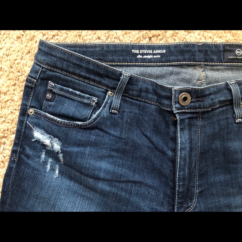 Anthropologie Stevie Mid-Rise Skinny Ankle Jeans - Picture 2 of 5